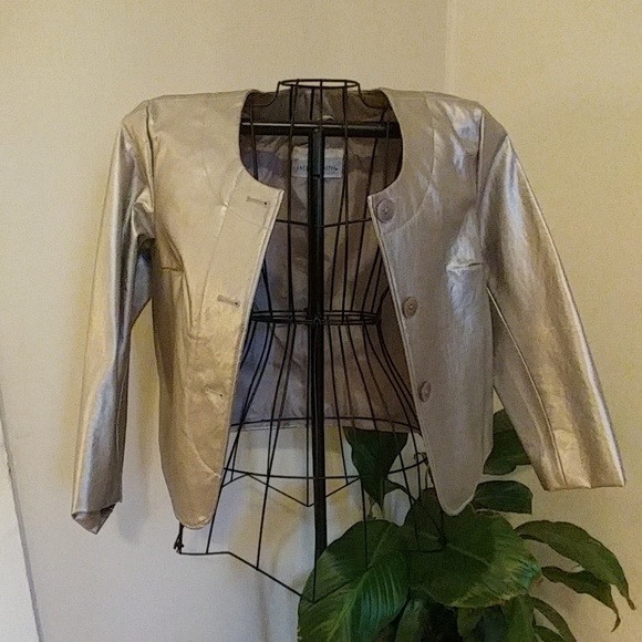 Jaclyn Smith Jackets & Blazers - Silver Jacket
